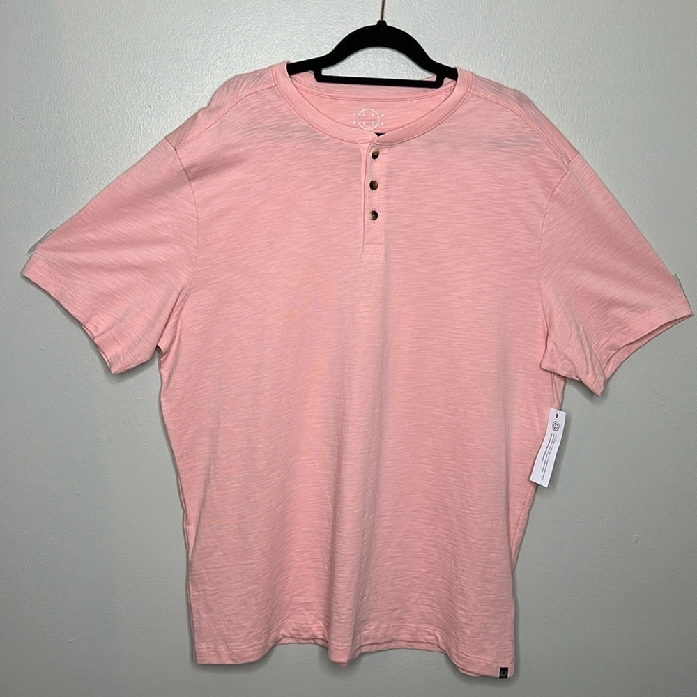 T11 Stitch Fix Even Tide Short Sleeve New without tags size Large Pink